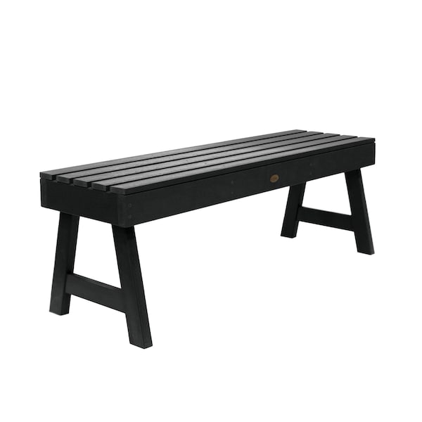 Highwood Usa 4ft Weatherly Picnic Bench Outdoor Furniture for Patio, Backyard, Garden AD-BENN4-BKE - main